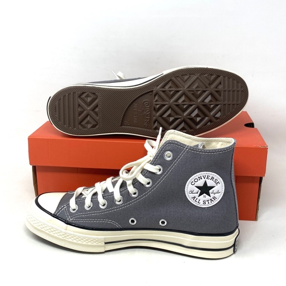 Converse Chuck Taylor 70 High Top Canvas Gray Women's Size Sneakers 164946C - Picture 4 of 9